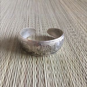 Silver Cuff  Bracelet